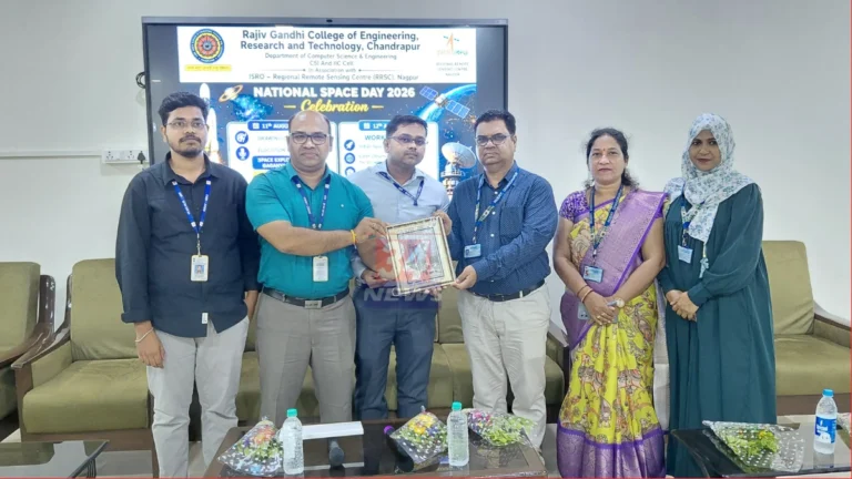 RCERT Chandrapur Space Day celebration with ISRO scientists