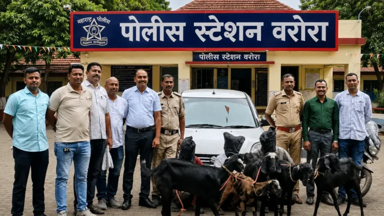Warora Crime News police arrest goat theft accused in Chandrapur