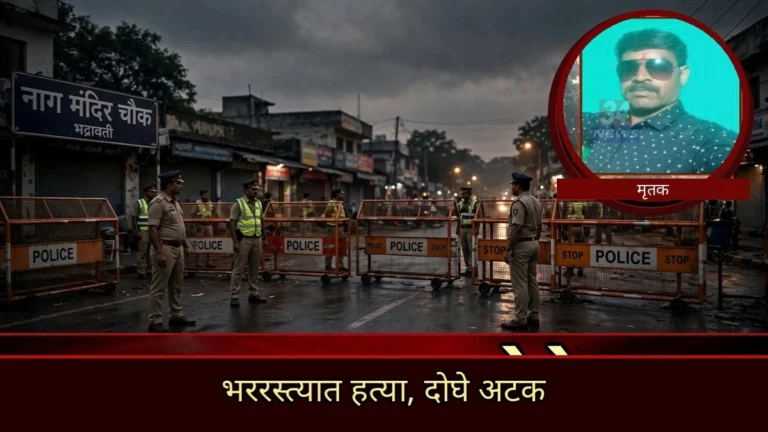 भद्रावतीतील नाग मंदिरासमोर घडलेल्या Bhadrawati Contractor Murder प्रकरणी पोलिसांची कारवाई