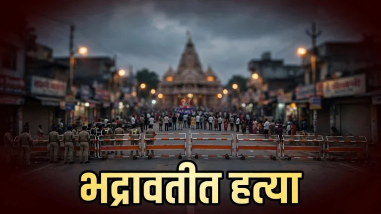 भद्रावतीत सकाळी-सकाळी रक्तपात!; मानेवर वार करून एकाची हत्या, संशयित आरोपीला अटक