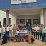 वर्ध्याहून निघाली आलिशान कार, पण भिसीजवळ असं काही घडलं की तस्करांना फुटला घाम! Bhisi Illegal Liquor Seized by Chandrapur Local Crime Branch team