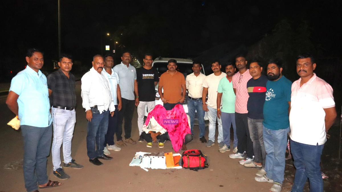 Chandrapur Crime News Ballarpur police seized ganja from two accused