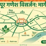 चंद्रपुरात Chandrapur Ganesh Visarjan Traffic अधिसूचनेनुसार बंद असलेला प्रियदर्शनी चौक ते जटपुरा गेट मार्ग