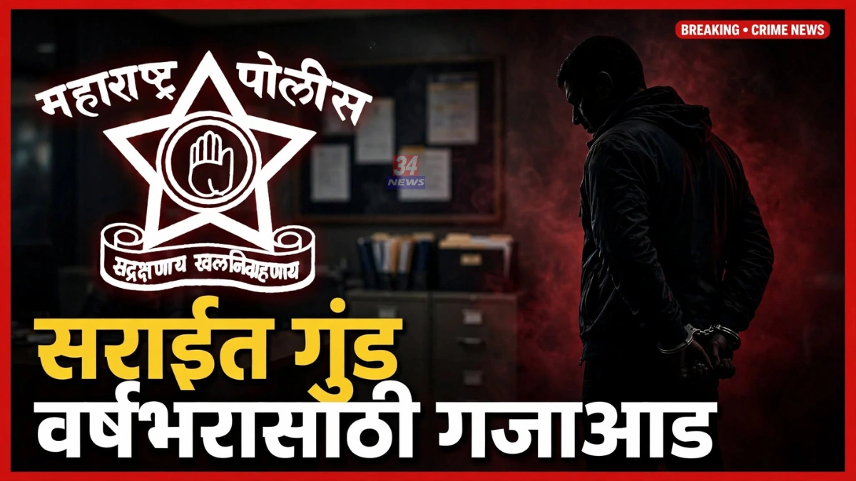 Chandrapur MPDA Action अंतर्गत सराईत गुन्हेगार अमोल ईलमकरवर पोलीस कारवाई.