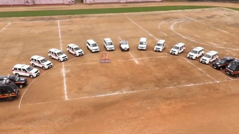 Chandrapur Police CCTV Van and new patrol vehicles launched by Guardian Minister Ashok Uike
