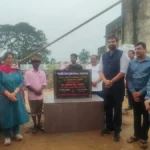 Chandrapur Swastik Pattern Plantation चंद्रपूर सिंदेवाही येथे स्वस्तिक पॅटर्न वृक्षारोपण करताना जिल्हाधिकारी वसुमना पंत