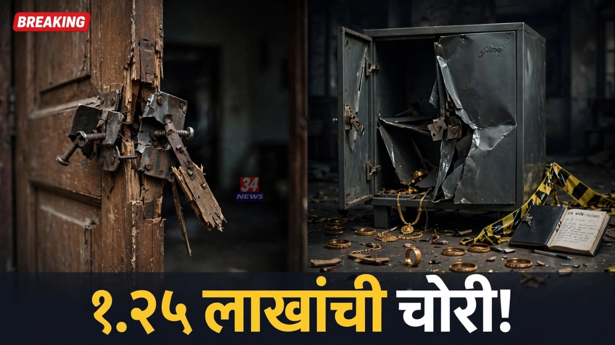 Chandrapur Warora House Theft प्रकरणातील बंद घराचे प्रतीकात्मक दृश्य