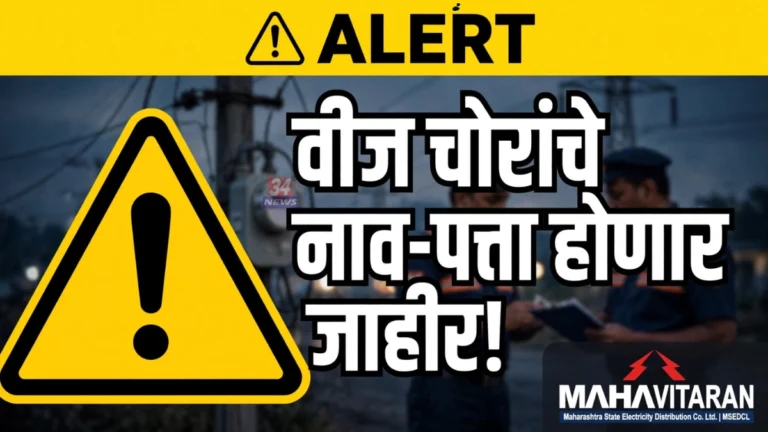 Mahavitaran Electricity Theft Action in Chandrapur