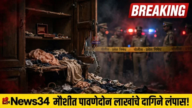 Nagbhid House Theft News gold jewelry stolen from locked house in Maushi village