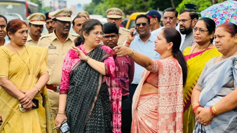 Pratibha Dhanorkar Chandrapur News road inspection and action on travels