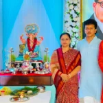 खासदार धानोरकरांच्या कार्यालयात बाप्पा विराजमान Pratibha Dhanorkar Ganesh Utsav निमित्त वरोरा कार्यालयात आरती करताना मानस आणि पार्थ धानोरकर