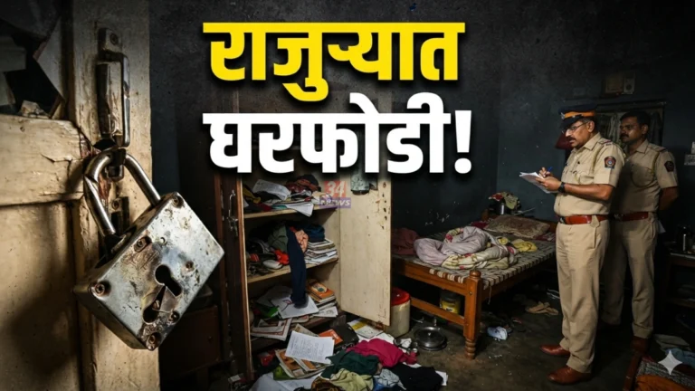 सेवानिवृत्त शिक्षकाचे घर फोडले; अडीच लाखांचा मुद्देमाल लंपास