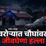 वरोरा जीवघेणा हल्ला प्रकरणाचे प्रातिनिधिक पोलिस दृश्य