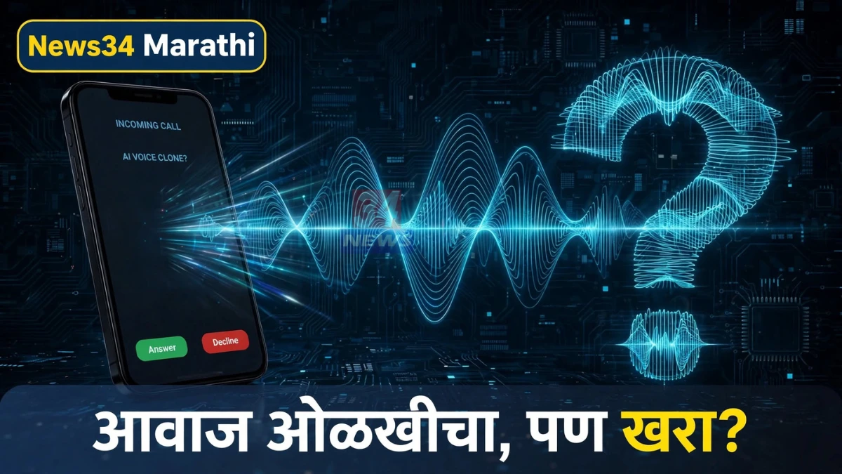 AI व्हॉइस क्लोनिंग फसवणुकीबाबत फोनवर आलेल्या संशयास्पद कॉलने चिंतित व्यक्ती
