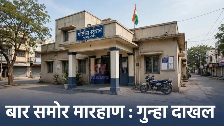 अशोका बार मारहाण प्रकरणाचा तपास करणाऱ्या शेगाव पोलीस ठाण्याची इमारत
