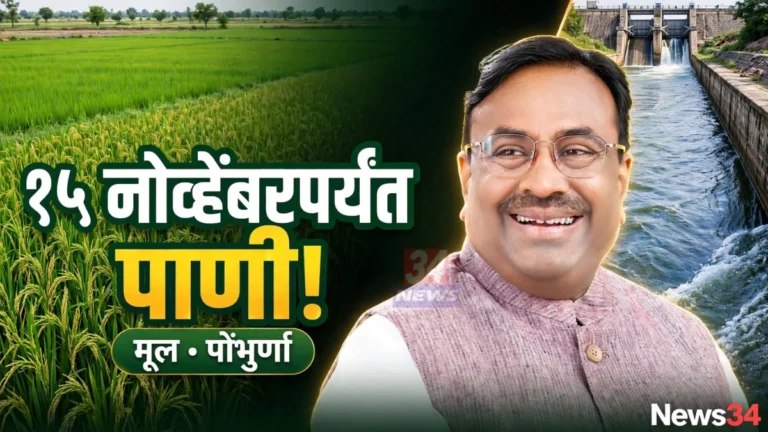 असोलामेंढा धरण पाणी सुरू राहिल्याने मूल तालुक्यातील धान शेतात सिंचन