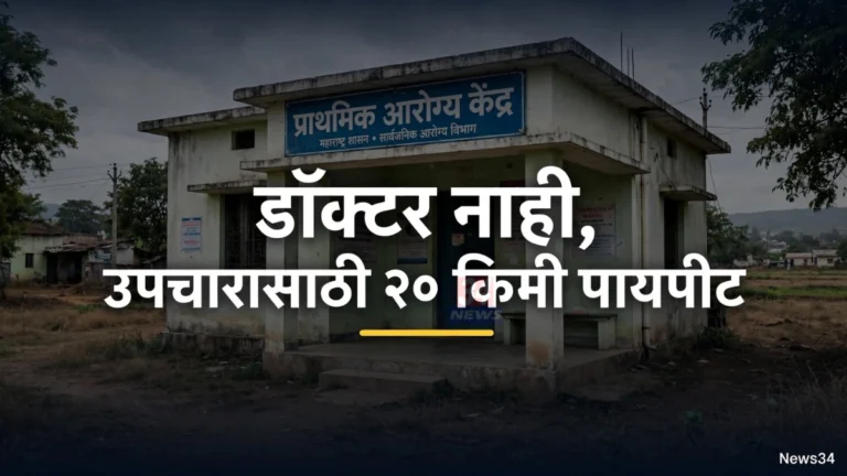 जिवती तालुक्यातील भारी आरोग्य केंद्राची इमारत