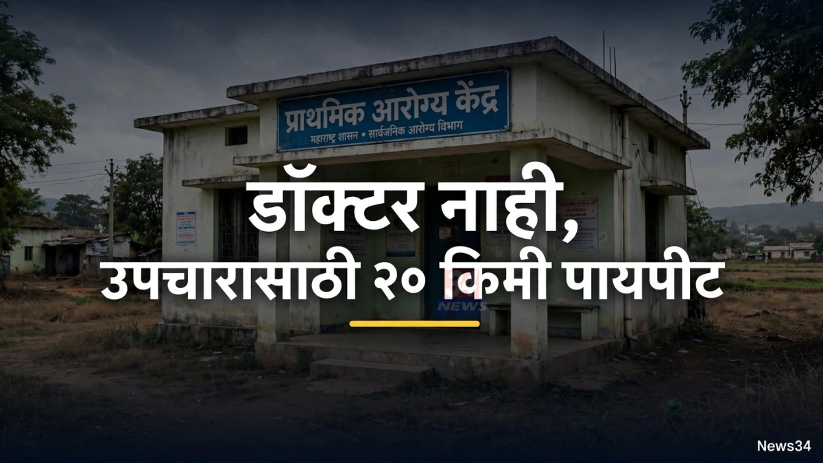जिवती तालुक्यातील भारी आरोग्य केंद्राची इमारत