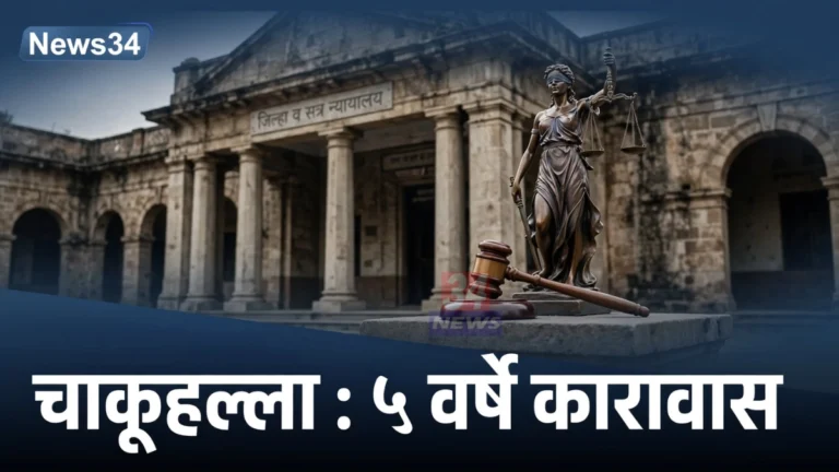 ब्रह्मपुरी चाकूहल्ला शिक्षा प्रकरणातील चंद्रपूर जिल्हा व सत्र न्यायालयाची इमारत
