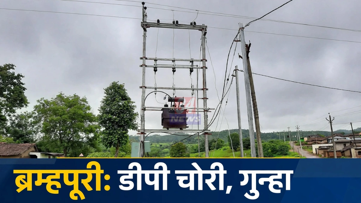 ब्रम्हपूरी तांब्याच्या पट्ट्या चोरी झालेली चौगाण येथील डीपी