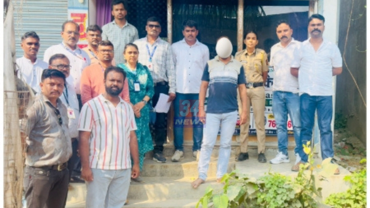 चंदनखेडा बोगस डॉक्टर प्रकरणातील आरोग्य विभागाच्या कारवाईसंदर्भातील दवाखान्याचे छायाचित्र