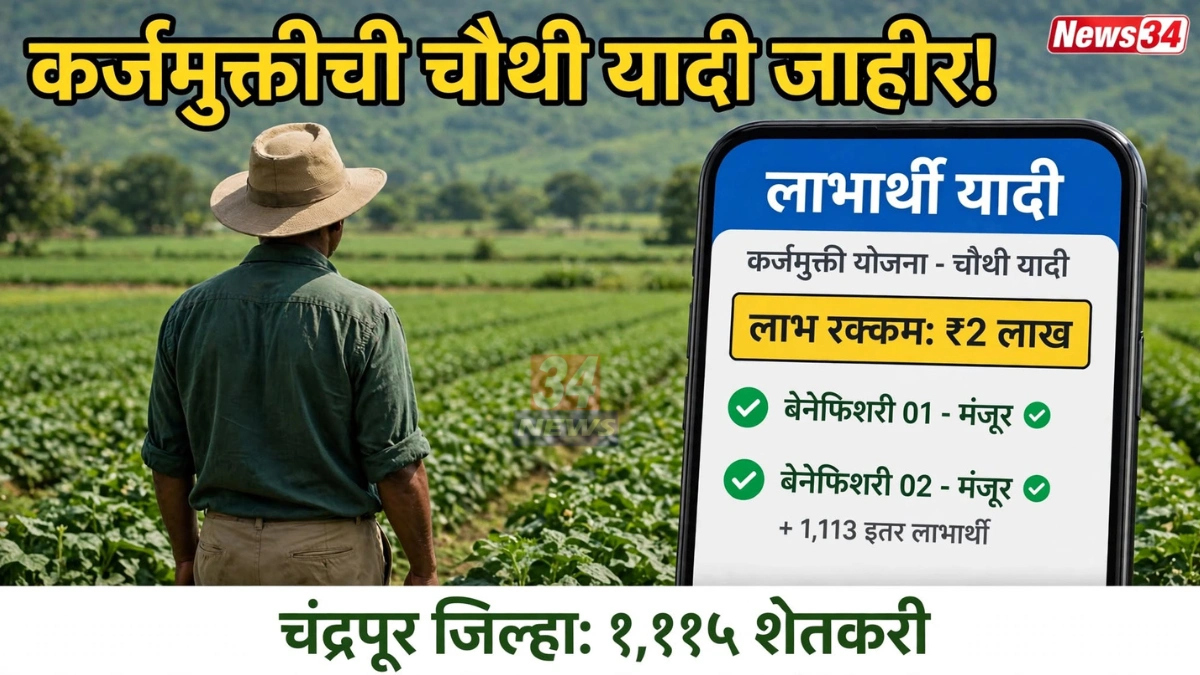 कर्जमुक्ती योजना चौथी यादी जाहीर झाल्यानंतर चंद्रपूर जिल्ह्यातील शेतकरी
