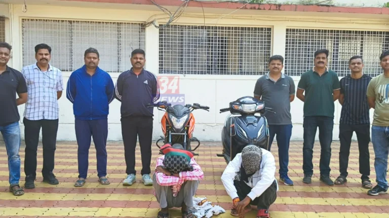 चंद्रपूर मोटर सायकल चोर प्रकरणात जप्त केलेली पल्सर आणि ऍक्टिव्हा
