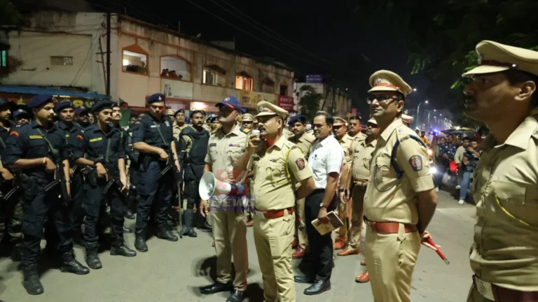 चंद्रपूर पोलीस बंदोबस्तादरम्यान AI CCTV व्हॅनचा वापर