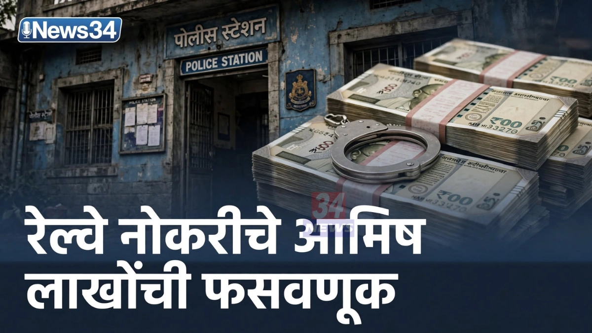 रेल्वे नोकरी फसवणूक प्रकरणी चंद्रपूर शहर पोलीस ठाण्याची इमारत