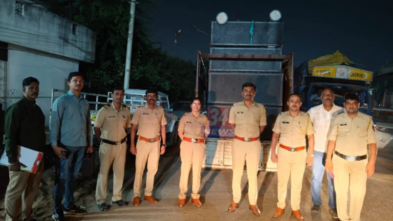 रामनगर पोलीस डीजे कारवाईत जप्त केलेले डीजे वाहन आणि साऊंड सिस्टीम