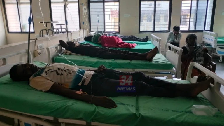 कोटगाव अन्नातून विषबाधा झालेल्या रुग्णांवर चिमूर उपजिल्हा रुग्णालयात उपचार