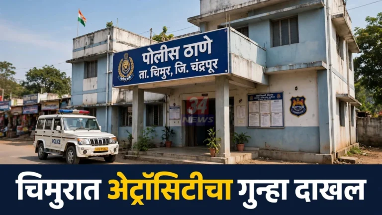 चिमूर अ‍ॅट्रॉसिटी गुन्हा प्रकरणात चिमूर पोलीस ठाण्याचे प्रातिनिधिक छायाचित्र
