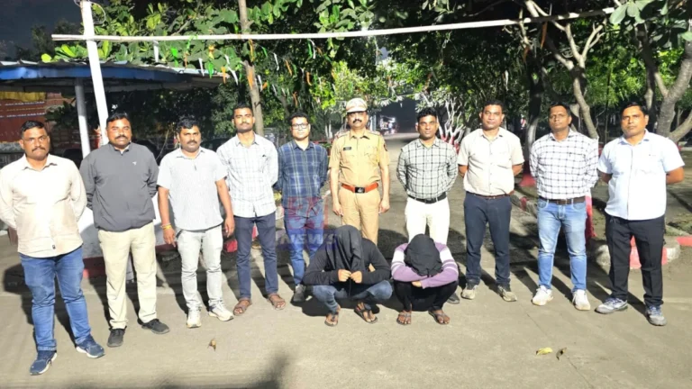 घुग्घुस ट्रक जाळपोळ प्रकरणातील आरोपींना अटक करणारे स्थानिक गुन्हे शाखेचे पथक