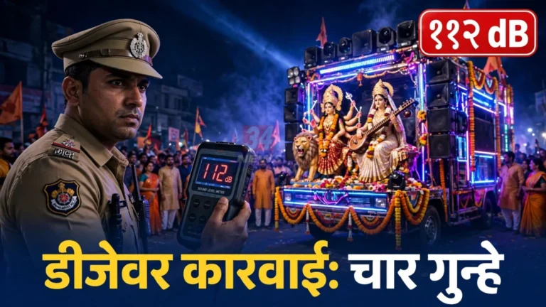 चार मंडळे, १० जणांवर गुन्हे: मूलमध्ये एकाच दिवशी डीजेवर ४ कारवाया