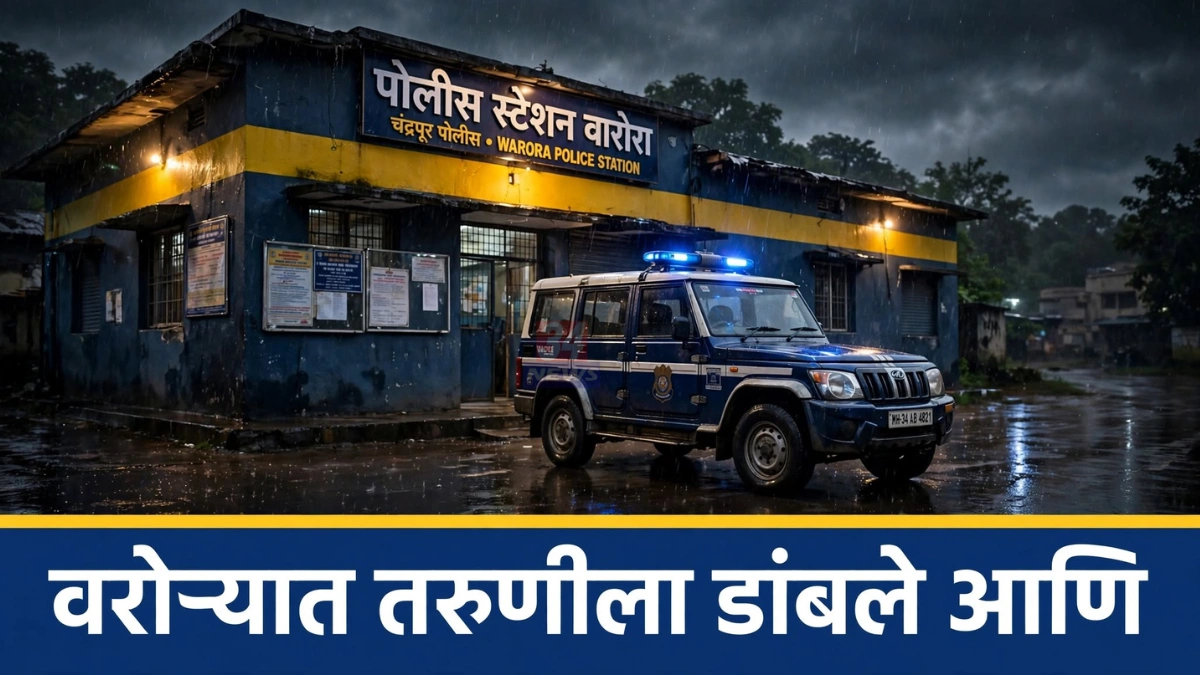 वरोरा जबरी चोरी प्रकरणातील कारवाईबाबत वरोरा पोलीस स्टेशनचे प्रतीकात्मक छायाचित्र